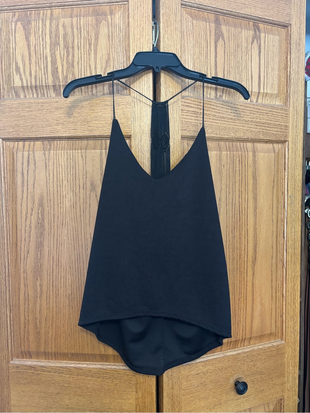 Women’s black tank top